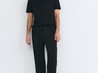 Поло из хлопка, Черный