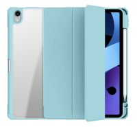 Чехол-книжка Mosbros для Apple iPad Pro 11 (2024/2025) (полиуретан с подставкой/отсек для стилуса) (голубой)