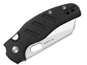 Складной нож Kizer C01C 2.9 BS, сталь Nitro-V, рукоять микарта, черный