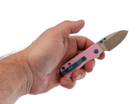 Складной нож Civivi Baby Banter, сталь Nitro-V, рукоять G10, розовый