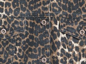 Джинсовая куртка с принтом для девочек, Мультицвет