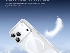 Чехол-накладка Keephone X-Crystal MagSafe для Apple iPhone 17 Pro пластиковый (прозрачный)