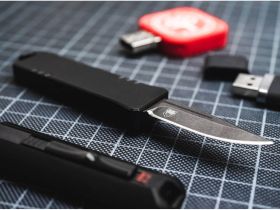 Автоматический нож Boker USB OTF 2.0, сталь D2, рукоять алюминий, черный
