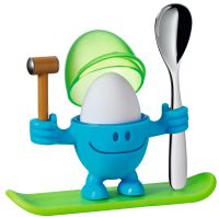 Подставка для яйца с ложкой MсEgg голубая