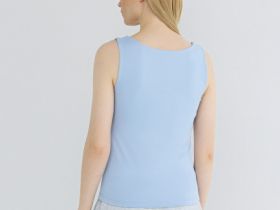 Топ с широкими бретелями, Голубой