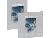 Альбом-склейка для набросков Hahnem?hle "The Grey Pad" 20x20 см 30 л 120 г, светло-серый