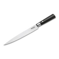 Кухонный нож слайсер для нарезки Boker, сталь VG-10 в обкладках из дамасской стали, рукоять дерево