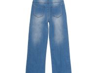 Брюки текстильные джинсовые для девочек