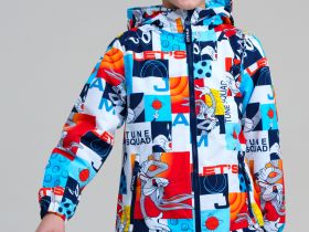 Куртка текстильная с полиуретановым покрытием для мальчиков (ветровка)