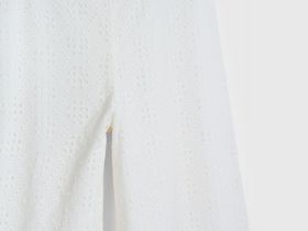 Текстильные брюки для девочек, Белый