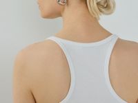 Майка в рубчик, Белый