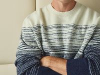 Джемпер с эффектом градиента, Синий