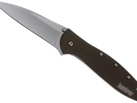 Полуавтоматический складной нож Kershaw Leek, сталь 14C28N, рукоять алюминий, хаки