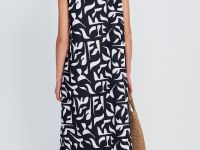 Платье макси из хлопка