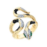 Серебряное кольцо с фианитами