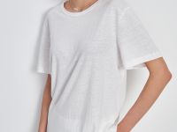 Футболка изо льна свободного силуэта