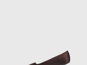 Сатиновые туфли-лодочки, Коричневый