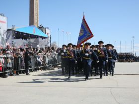В Якутске состоялось военно-патриотическое шествие в честь 80-летия Победы