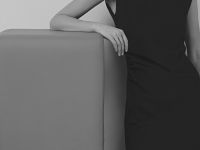 Платье макси без рукавов, Черный