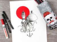 Набор для скетчинга Cretacolor "TattooSketching" 14 предметов