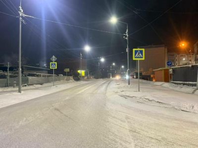 Пожилого пешехода сбили на перекрестке в Якутске