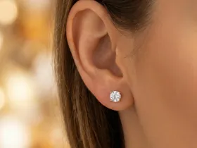 Пусеты из желтого золота э0312пс02164300