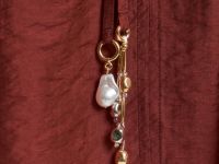 Блузка из тенселя с завязками, Оранжевый