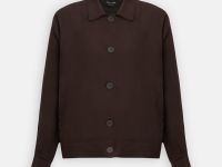 Жакет с добавлением льна и отложным воротником