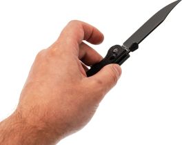 Складной нож Daggerr Pike All Black DL, сталь 8Cr14MoV, рукоять термопластик FRN, черный