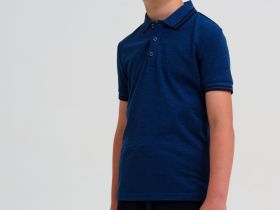 Сорочка трикотажная с воротником поло для мальчиков
