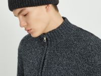 Вязаная шапка унисекс с подкладкой