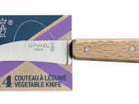 Нож для чистки овощей Opinel №114, деревянная рукоять, нержавеющая сталь, блистер