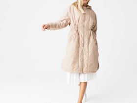 Женская длинная куртка Lacoste стандартного кроя