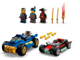 Ninjago 71840 Конструктор Гоночная дуэль Роуг против Дрикс