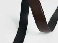 Ремень двусторонний с пряжкой, Черный