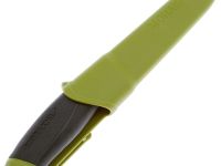 Нож с фиксированным лезвием Morakniv Companion, сталь Sandvik 12C27, рукоять резина, olive green