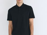 Поло из хлопка, Черный