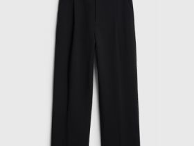 Широкие брюки с ремнём, Черный