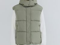 Жилетка с капюшоном, Желтый