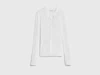 Кардиган в рубчик, Белый