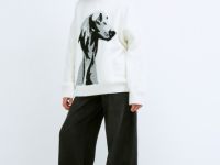 Утеплённые широкие джинсы с эффектом стирки для девочек, Серый