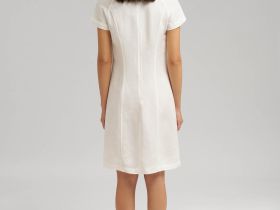 Платье мини изо льна и вискозы