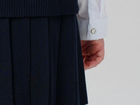 Комплект трикотажный для девочек: кардиган, юбка