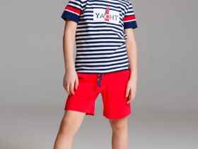 Комплект трикотажный для мальчиков: фуфайка (футболка), шорты