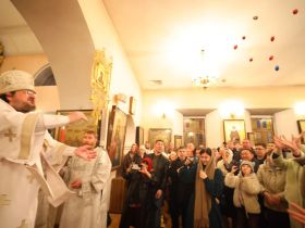 Глава Якутии посетил Пасхальное богослужение