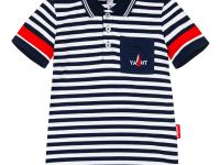 Сорочка трикотажная с воротником поло для мальчиков