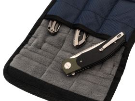 Сумка для 6 ножей с замком KTB, темно-синяя