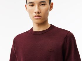 Мужской свитер Lacoste из шерсти мериноса