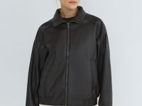 Лёгкая куртка из искусственной кожи, Коричневый