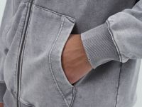 Толстовка на молнии с капюшоном, Серый